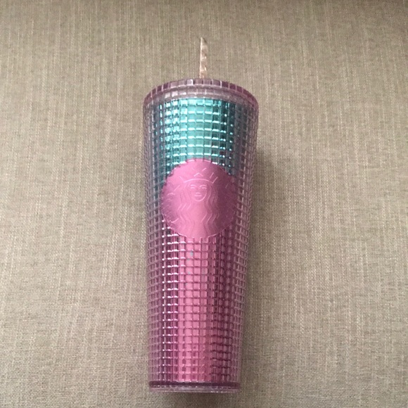 Starbucks Other - Starbucks Summer 2021 Mermaid Grid Ombré 24 Oz Cup